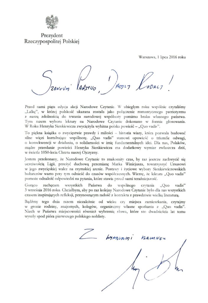 narodowe czytanie 2016