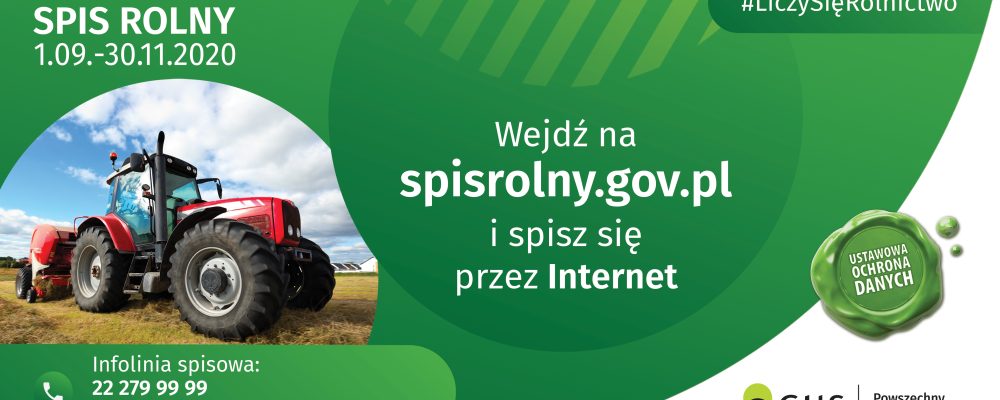 Powszechny Spis Rolny 2020 – udostępnianie wyników spisu