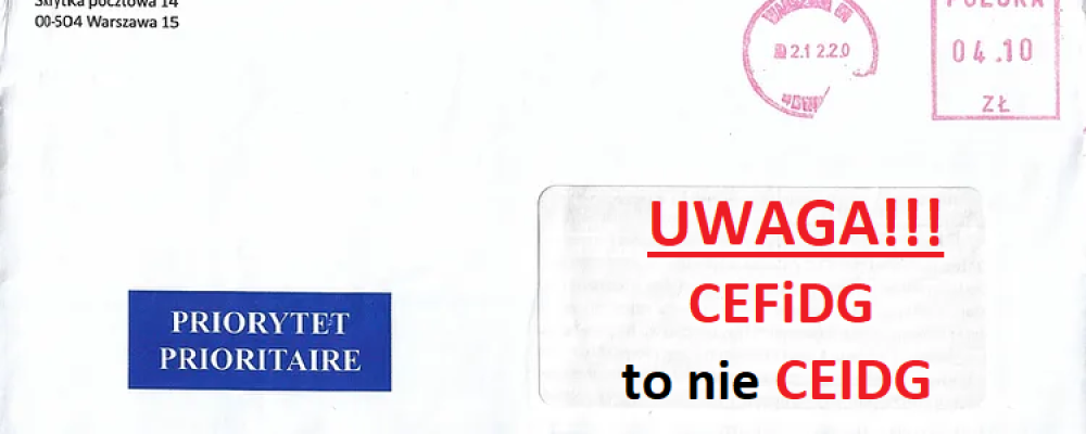 Uwaga przedsiębiorco! Nie daj się oszukać!