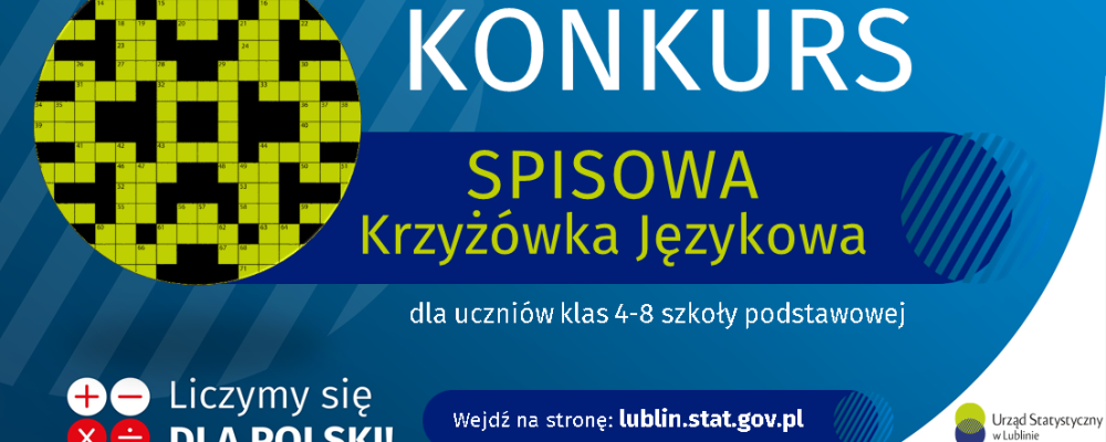 Konkurs dla uczniów klas 4-8 szkoły podstawowej pt. „Spisowa krzyżówka językowa” II EDYCJA
